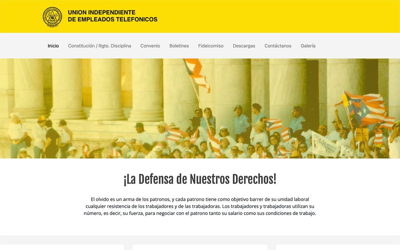 UIET website, desktop view